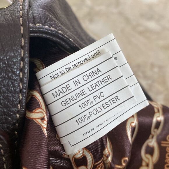 Tignanello Brown Leather Hobo Shoulder Bag - Picture 14 of 14